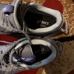 ASICS Women's Gray and Purple Running Shoes